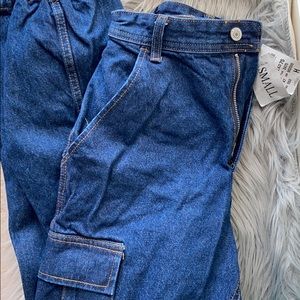 Brandy Melville piper dark wash jeans NWT
